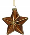 Bombka choinkowa szklana gwiazda przezroczysta 15x15,5cm 1szt