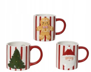 Kubek z dolomitu świąteczny różne wzory 350ml 1szt