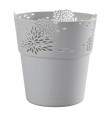 Osłonka ażurowa szara Aster 14,5 cm