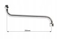 Wylewka do baterii umywalkowej S 1/2" chromowana 250 mm stal nierdzewna