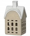 Figurka świąteczna porcelanowa domek różne kolory 17,9 cm 1szt