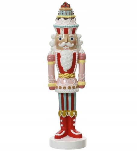 Figurka świąteczna Dziadek do Orzechów tworzywo sztuczne 7,5x26cm 1szt