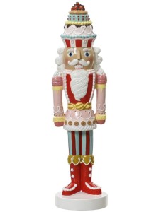 Figurka świąteczna Dziadek do Orzechów tworzywo sztuczne 9,5x36cm 1szt
