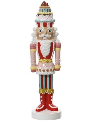Figurka świąteczna Dziadek do Orzechów tworzywo sztuczne 9,5x36cm 1szt