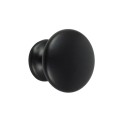 Uchwyt gałka czarny metalowy stylowy dodatek do mebli 2,8 cm lakierowany 1szt