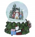 Figurka świąteczna pozytywka kula śnieżna tworzywo sztuczne 10x14,5 cm 1szt