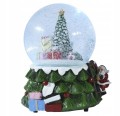 Figurka świąteczna pozytywka kula śnieżna tworzywo sztuczne 10x14,5 cm 1szt