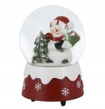 Figurka świąteczna pozytywka tworzywo sztuczne kula śnieżna 10x14,5 cm 1szt