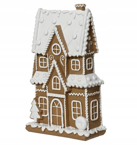 Figurka świąteczna domek z piernika tworzywo sztuczne 6,5x21,5cm 1szt