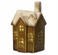 Figurka świąteczna Domek ceramiczny LED 10x16,5cm 1szt