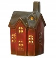 Figurka świąteczna Domek ceramiczny LED 10x16,5cm 1szt