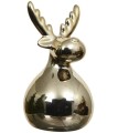Figurka świąteczna porcelanowa jelonek glamour 12,3cm 1szt