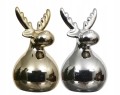 Figurka świąteczna porcelanowa jelonek glamour 12,3cm 1szt