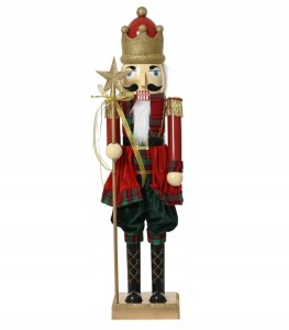 Figurka świąteczna Dziadek do Orzechów tworzywo sztuczne duży 82cm 1szt