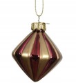 Bombka choinkowa szklana kształtka vintage 5x6cm 1szt