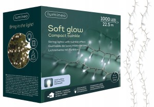 Lampki choinkowe światełka świąteczne 1000 LED zimny biały 22,5m