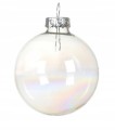 Bombki choinkowe szklane 6 cm transparentne zestaw 10 sztuk