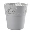 Osłonka ażurowa Aster szara 11,5 cm