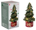 Figurka świąteczna mini choinka w doniczce tworzywo sztuczne LED 27cm 1szt