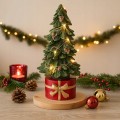 Figurka świąteczna mini choinka w doniczce tworzywo sztuczne LED 27cm 1szt