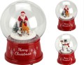 Figurka świąteczna tworzywo sztuczne kula śnieżna LED 12x17 cm 1szt