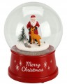 Figurka świąteczna tworzywo sztuczne kula śnieżna LED 12x17 cm 1szt