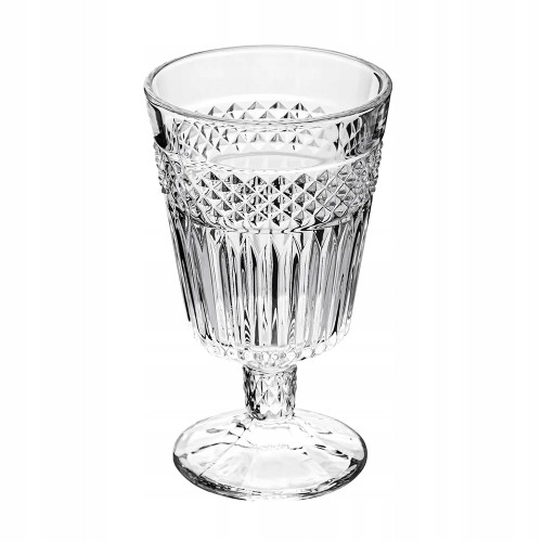 Szklanka na stopce 330 ml szklanka do wody soków i drinków 1 szt Greta