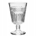 Szklanka na stopce 330 ml elegancka szklanka do wody soków i drinków 1 szt.