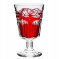 Szklanka na stopce 330 ml elegancka szklanka do wody soków i drinków 1 szt.