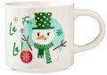 Kubek świąteczny porcelanowy Święty Mikołaj bałwan 400ml 1szt