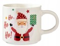 Kubek świąteczny porcelanowy Święty Mikołaj bałwan 400ml 1szt