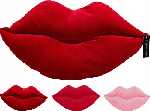 Poduszka dekoracyjna usta do sypialni duża 52cm 1szt