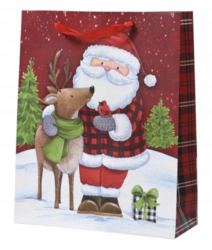 Torba świąteczna prezentowa papierowa 18x24 cm 1szt