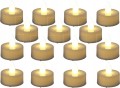 Zestaw 15 sztuk świece LED na baterie ciepły białe mini 3,5x4cm