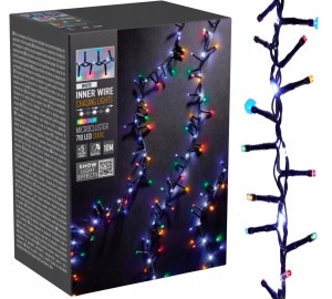 Lampki choinkowe łańcuch świetlny kolorowy 710 LED 10m