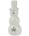 Figurka świąteczna porcelanowa bałwanek biały 7,8cm 1szt