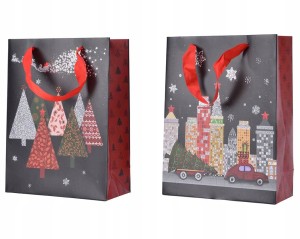 Torba świąteczna prezentowa papierowa pod choinkę XXL 50x72 cm 1szt