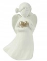 Figurka świąteczna tworzywo sztuczne aniołek biały 11,6cm 1szt