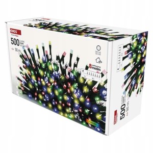 Lampki choinkowe łańcuch świetlny kolorowy 500 Diod LED 50m