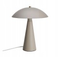 Lampa stołowa biurkowa piaskowa beżowa metalowa 31cm 1szt