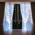 Kurtyna świetlna lampki choinkowe zimny biały 300 Diod LED 3x2m