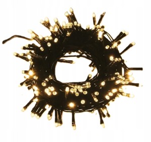 Lampki choinkowe łańcuch świetlny ciepły biały 100 diod LED 10m