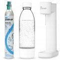 Dafi PushAir Saturator z nabojem CO2 + butelka 0,7l Biały