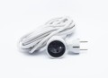 Przedłużacz 1 gniazdowy z uziemieniem biały 16A 3×1,0mm² H05VV-F OWY 1,5m