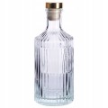 Butelka szklana ozdobna karafka na wino sok ze złotym korkiem 250ml 1szt
