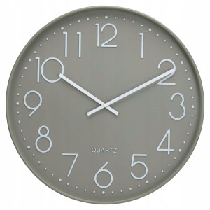 Zegar ścienny okrągły oliwkowy nowoczesny duży 50cm 1szt