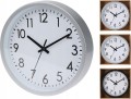 Zegar ścienny klasyczny dekoracyjny okrągły srebrny czarny 20cm 1szt