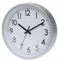 Zegar ścienny klasyczny dekoracyjny okrągły srebrny czarny 20cm 1szt
