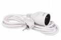 Przedłużacz 1 gniazdowy z uziemieniem 3m biały 230 V IP20 3×1,0 mm²