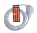 Przedłużacz 1 gniazdowy z uziemieniem 3m biały 230 V IP20 3×1,0 mm²